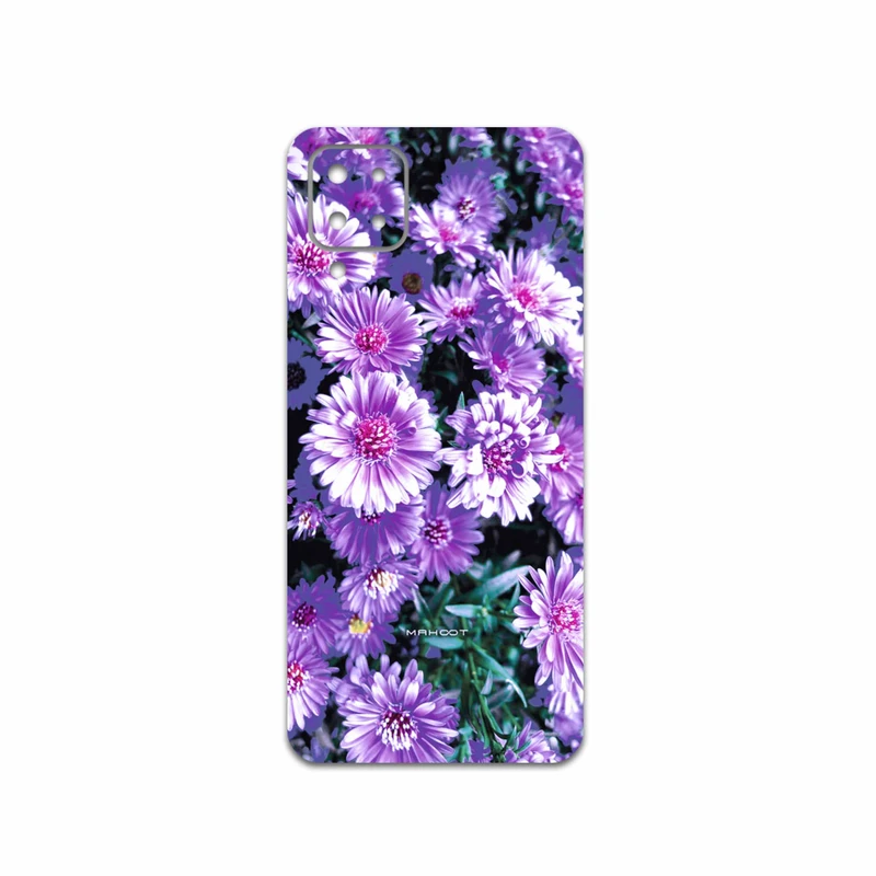 برچسب پوششی ماهوت مدل Purple-Flower مناسب برای گوشی موبایل سامسونگ Galaxy M12