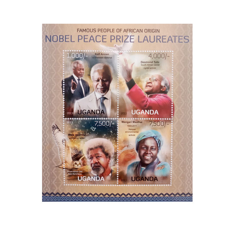 تمبر یادگاری مدل برندگان نوبل مجموعه 4 عددی