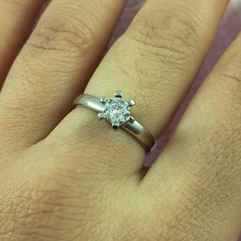 انگشتر نقره زنانه سلین کالا مدل برلیان کد 159