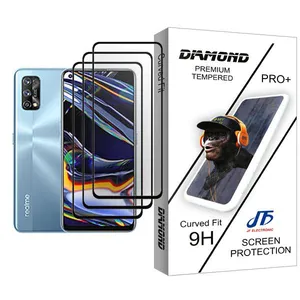 JF Diamond Glass MIX003 Screen Protector For Realme 7 Pro Pack Of 3