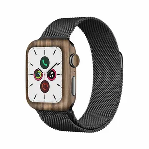  برچسب ماهوت طرح Light-Walnut-Wood مناسب برای ساعت هوشمند اپل Watch 5 40mm