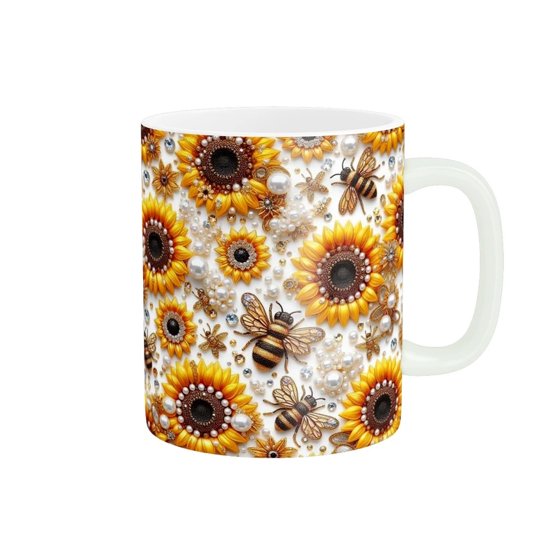 ماگ پاد آفرین طرح گل کد 771