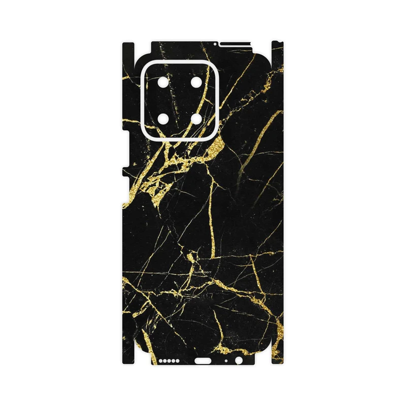 برچسب پوششی ماهوت مدل Graphite_Gold_Marble-FullSkin مناسب برای گوشی موبایل آنر X5b