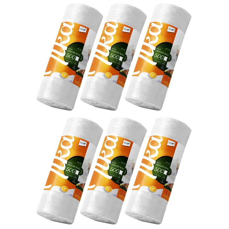 کیسه فریزر ایلکا مدل رولی شش بسته 500 عددی