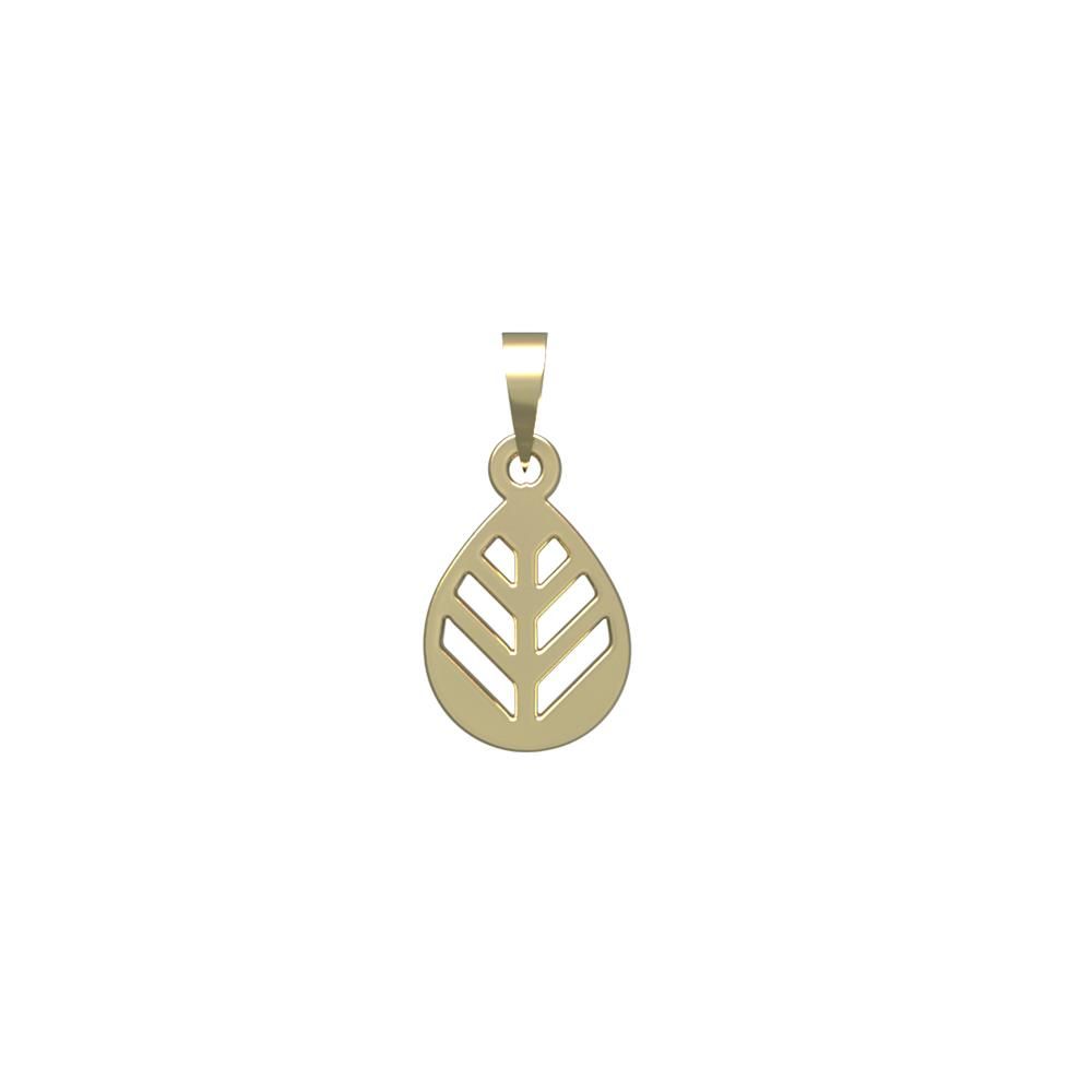 آویز گردنبند طلا 18 عیار زنانه مدوپد مدل هندسی کد PA1-14020 -  - 2