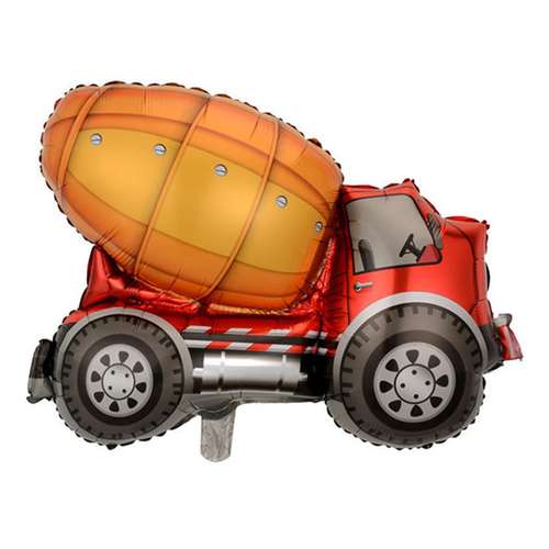 بادکنک فویلی لاکی بالونز مدل ماشین آلات شهرسازی طرح کامیون میکسر کد 1174
