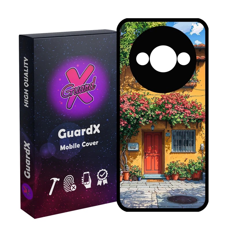 کاور گارد ایکس طرح ساختمان مدل Glass10747 مناسب برای گوشی موبایل شیائومی Redmi A3 4G/ A3X 4G/ Poco C61