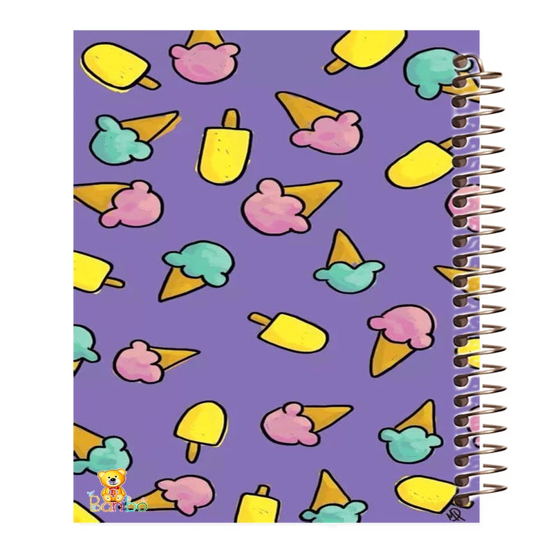 دفتر مشق 100 برگ بانیبو طرح  بستنی کد  968