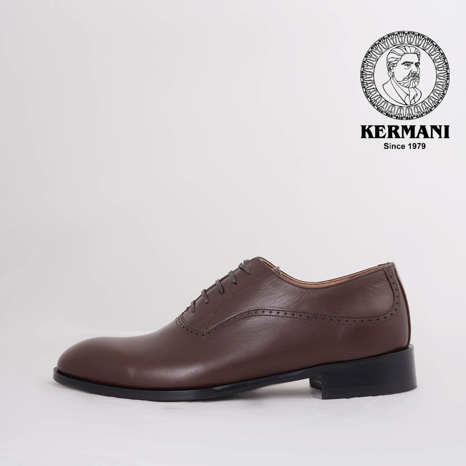 کفش مردانه کرمانی مدل چرم دستدوز طبیعی کد 1071 رنگ قهوه ای -  - 4