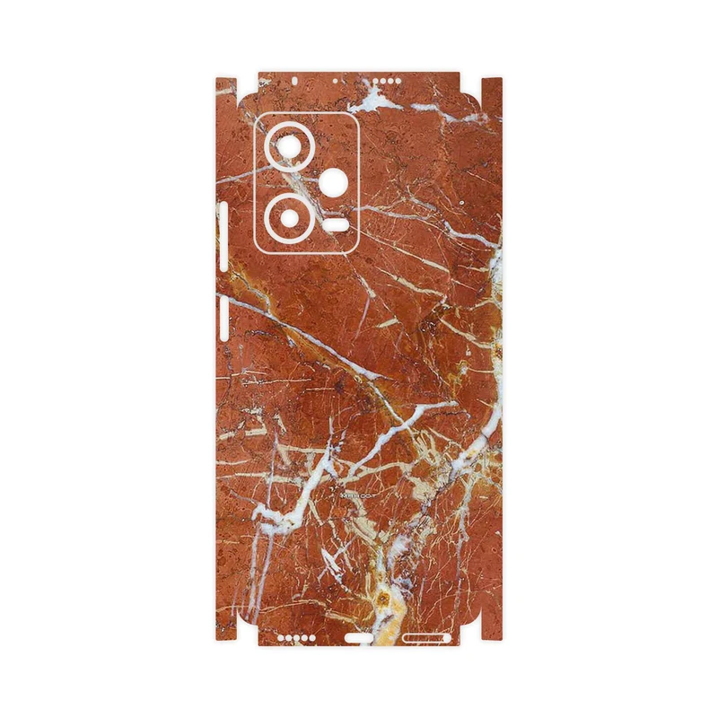 برچسب پوششی ماهوت مدل Red Marble-FullSkin مناسب برای گوشی موبایل شیائومی Redmi Note 12 Pro 5G