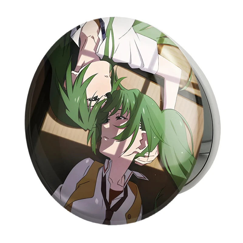 آینه جیبی خندالو طرح میون و شیون انیمه هیگوراشی وقتی اشک می ریزد مدل تاشو کد 18135 