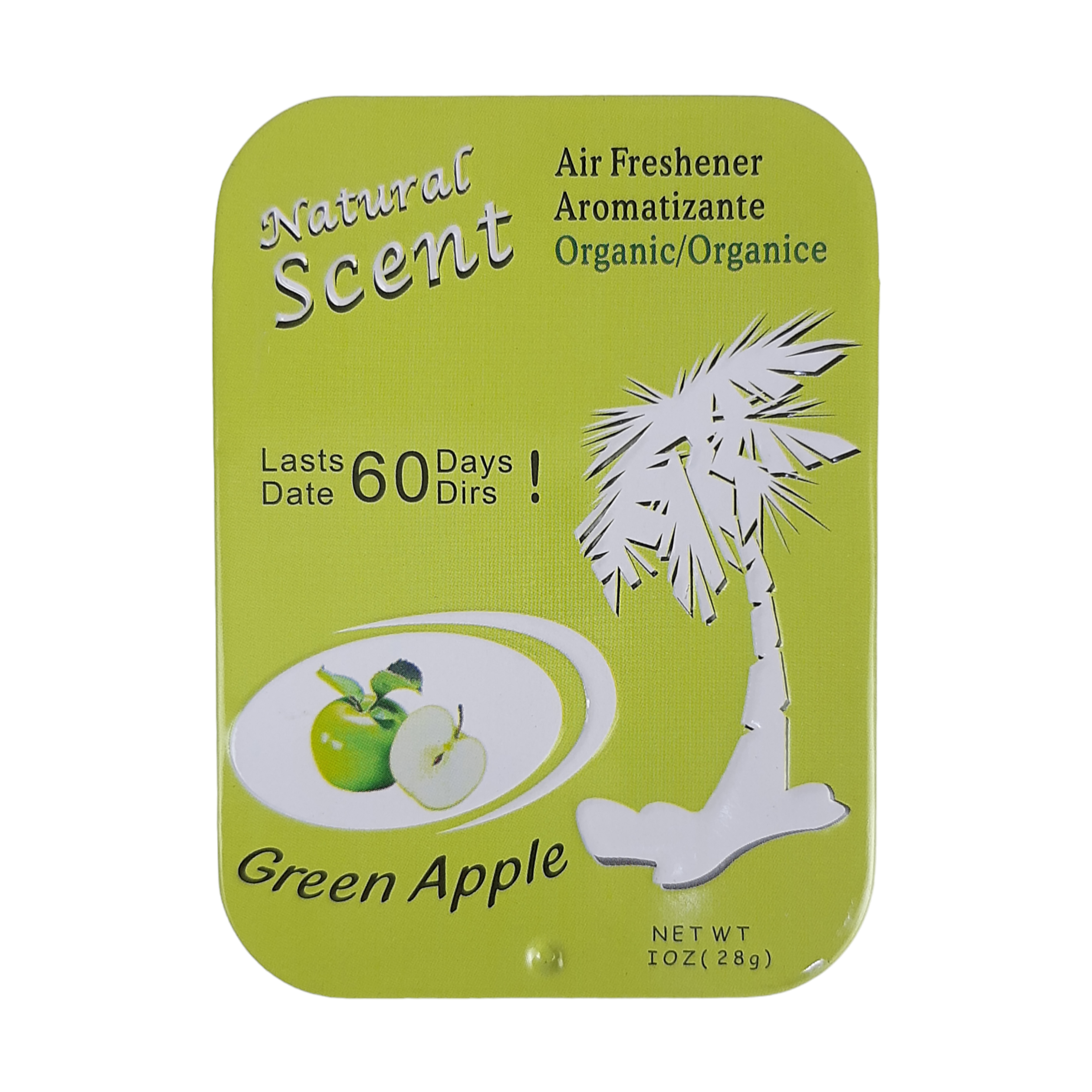 بوگیر خودرو مدل کنسروی مدل Green Apple حجم 28 میلی لیتر