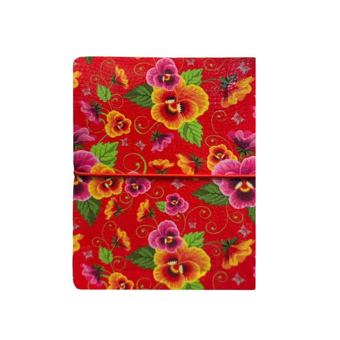 دفتریادداشت 80برگ مدل فانتزی طرح گلدار کد 6777