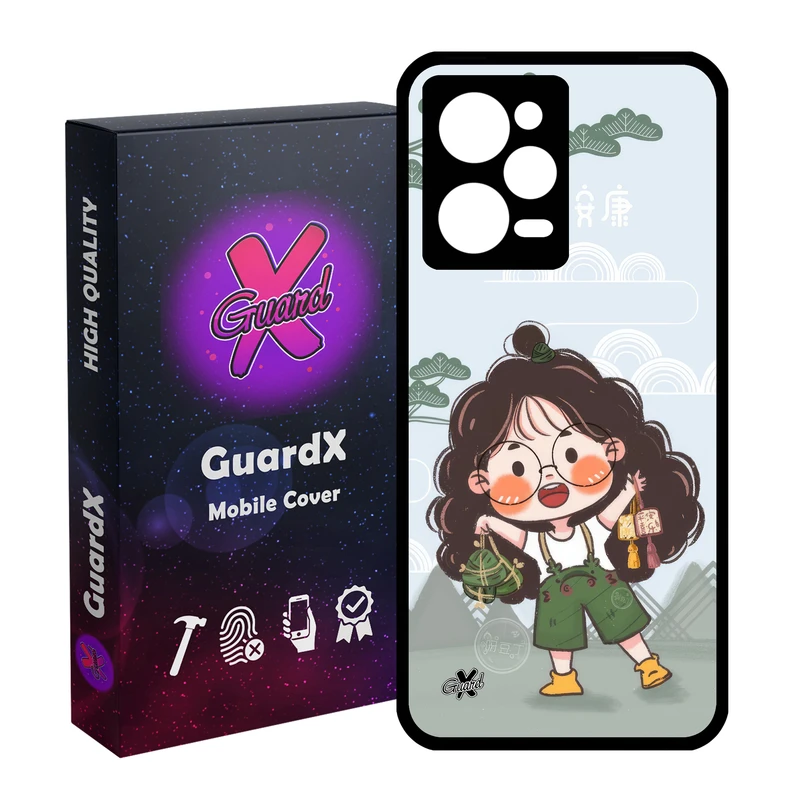 کاور گارد ایکس طرح دختر مدل Glass10664 مناسب برای گوشی موبایل شیائومی Redmi Note 12 Pro 5G/Poco X5 Pro 5G/Note 12 Pro Pro speed