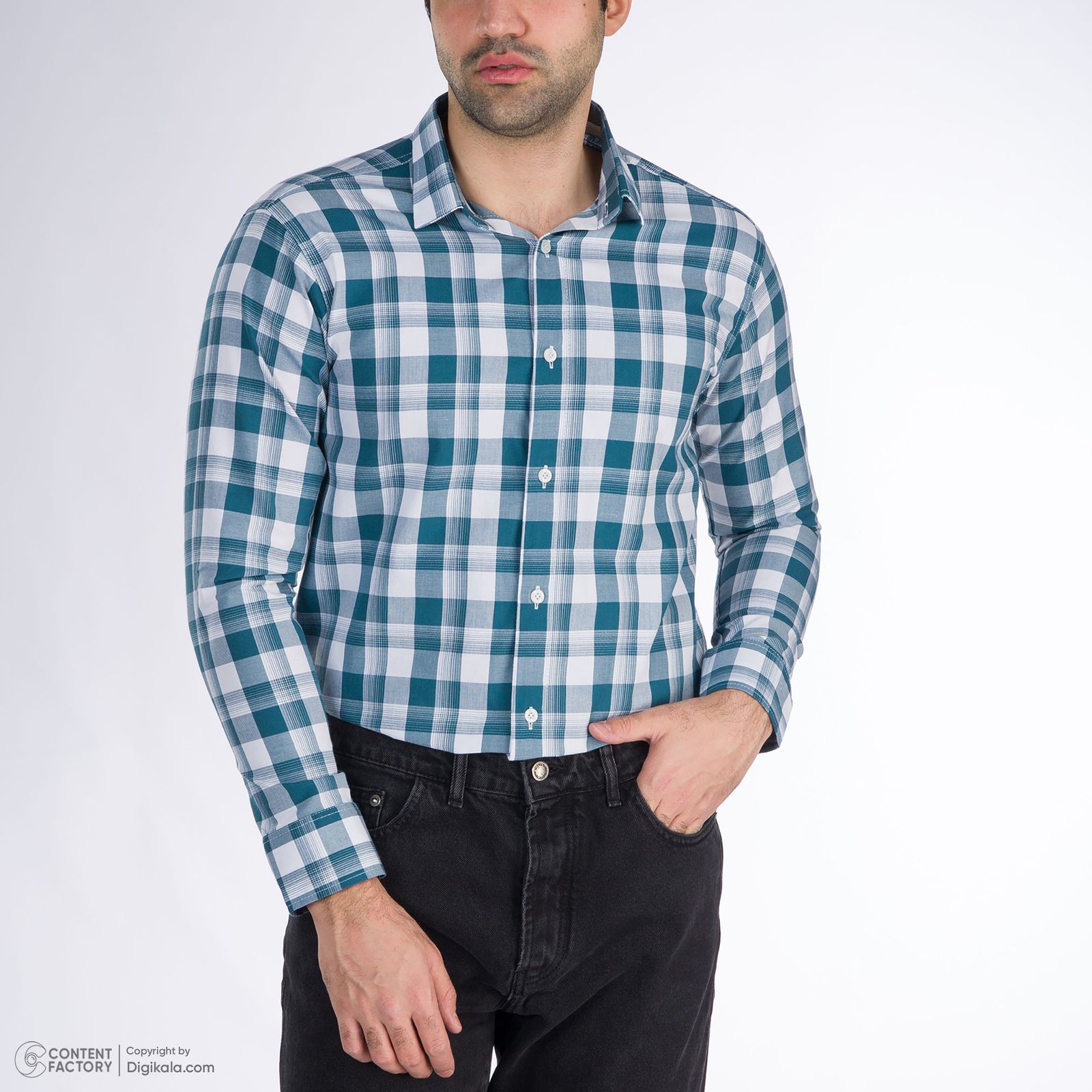 پیراهن آستین بلند مردانه باینت مدل 2261701-49 -  - 7