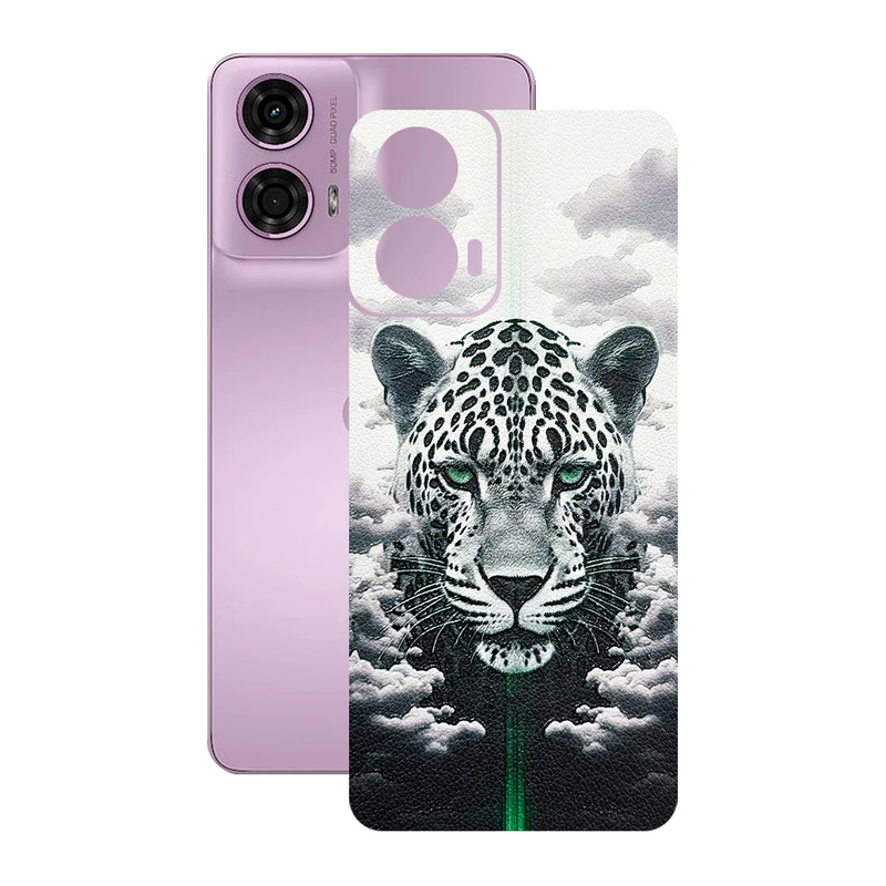 برچسب پوششی ریمکس مدل Leth طرح پلنگ مناسب برای گوشی موبایل موتورولا Moto G24