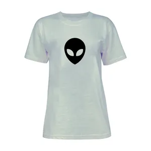 تی شرت آستین کوتاه زنانه مدل فضایی کد L188 رنگ طوسی