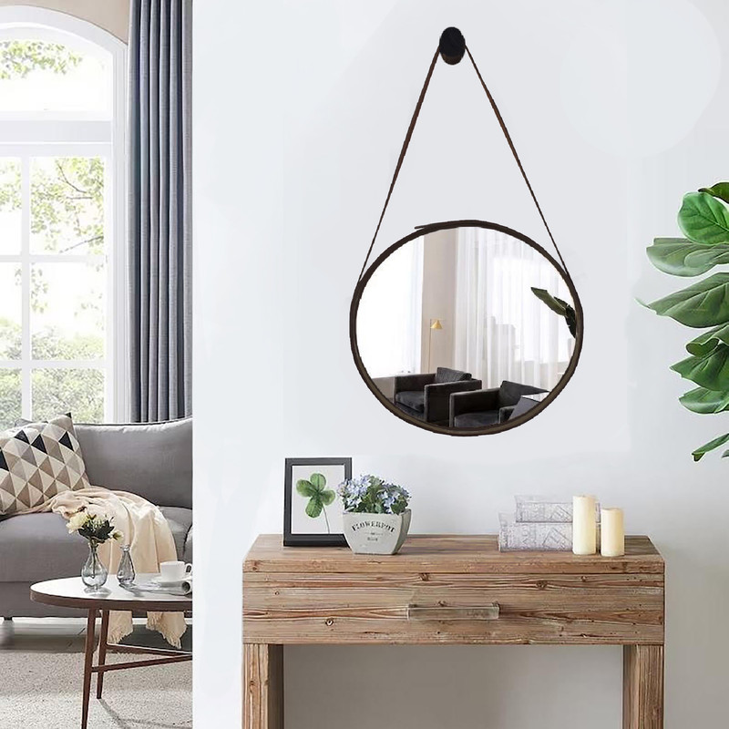 آینه دیواری مدل چرمی کد ML012