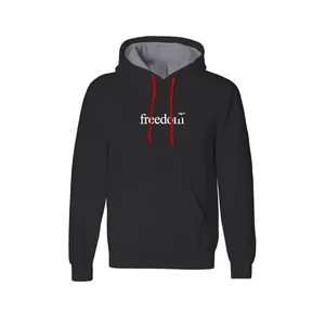 هودی مردانه مدل Freedom کد K48 رنگ مشکی