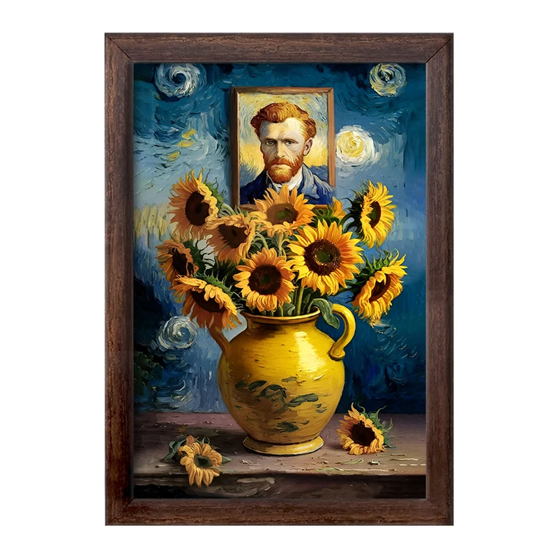 تابلو خندالو طرح ونسان ونگوگ کد F5088