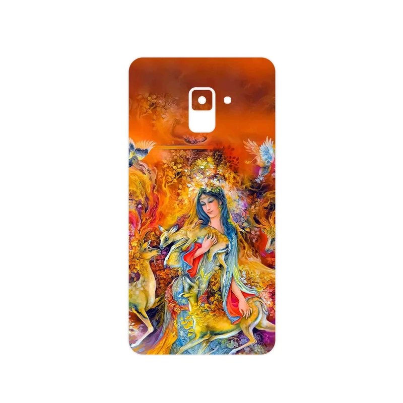 برچسب پوششی ماهوت مدل Persian miniature 2 مناسب برای گوشی موبایل سامسونگ Galaxy A8 Plus 2018