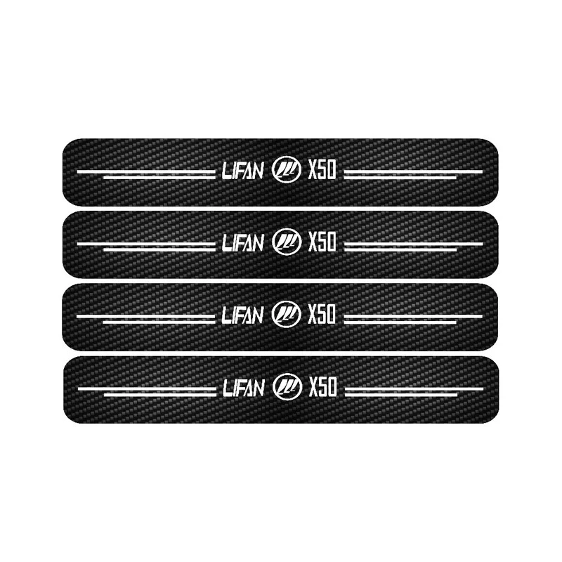 برچسب پارکابی خودرو رادیانس مدل کربن کد J64 مناسب برای لیفان ایکس 50 بسته 4 عددی