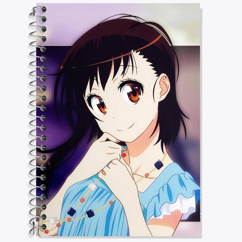 دفتر زبان 50 برگ خندالو مدل سه خط طرح اونودرا انیمه عشق دروغین کد 17188