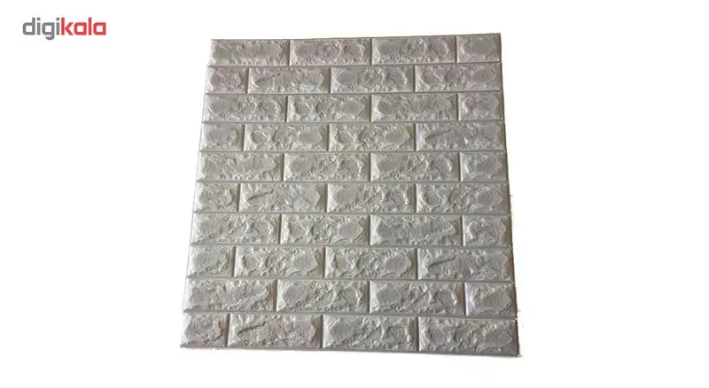 دیوارپوش فومی طرح آجر طوسی کد FB اندازه 71x77
