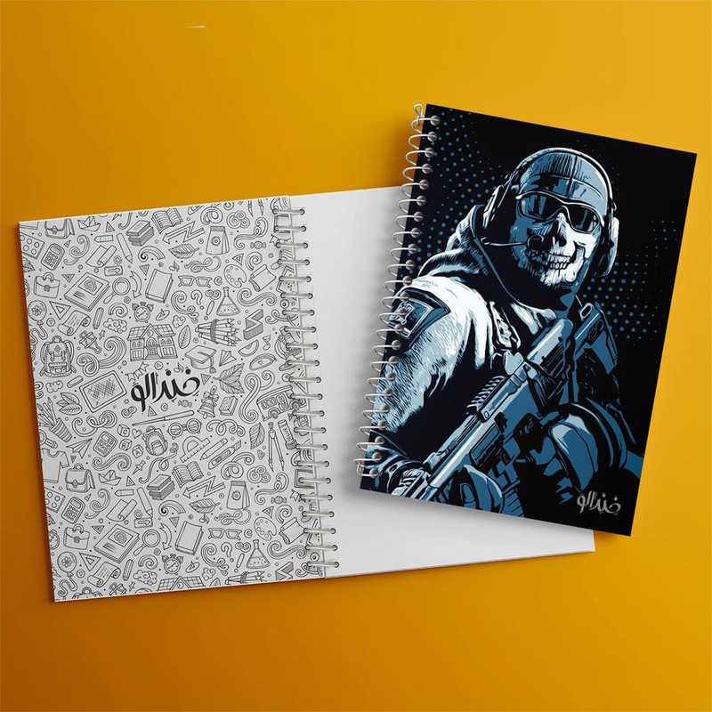 دفتر مشق 100 برگ خندالو طرح Call Of Duty کد 3844