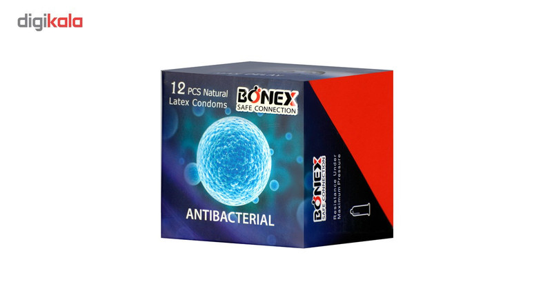 کاندوم بونکس مدل Antibacterial بسته 12 عددی