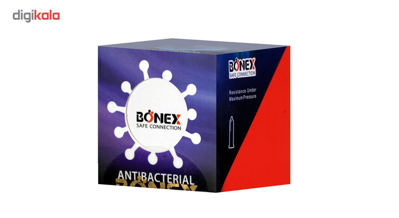 کاندوم بونکس مدل Antibacterial بسته 12 عددی