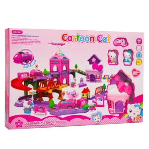 کیت قطار اسباب بازی هلوکیتی مدل Cartoon cat