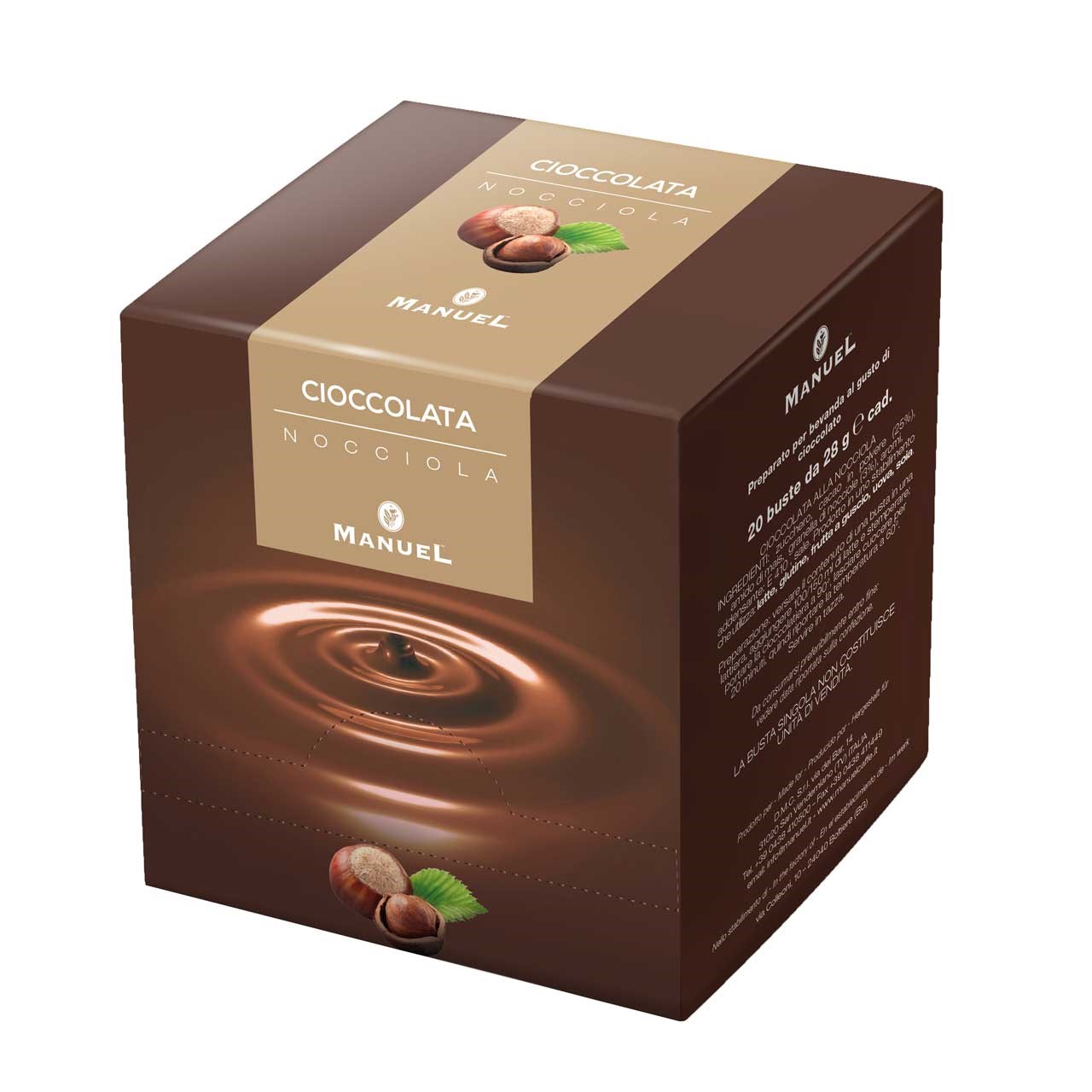 پودر شکلات مانوئل مدل NOCCIOLA