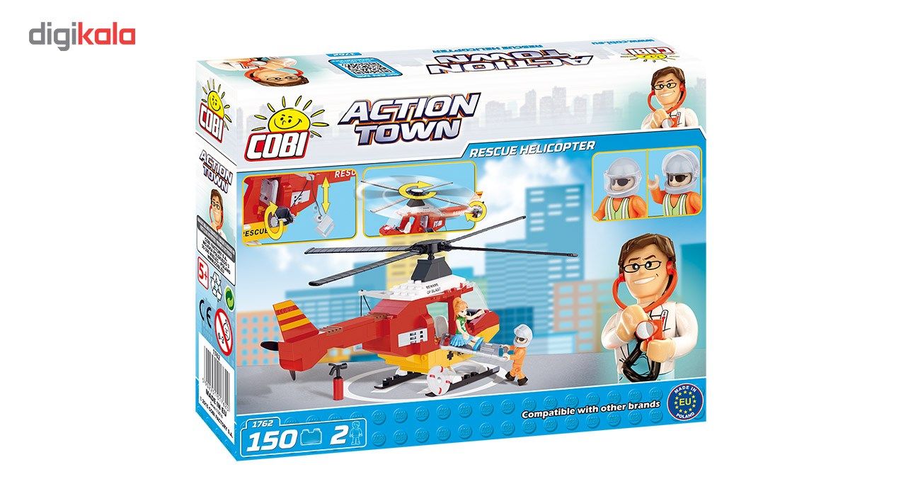 ساختنی کوبی مدل Action Town - Rescue Helicopter -