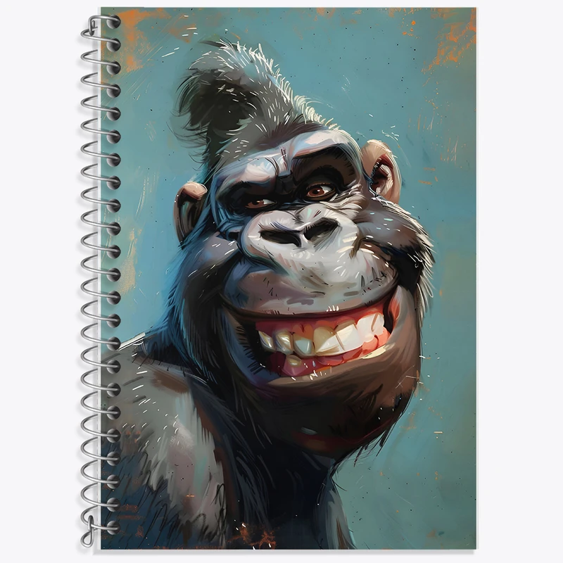 دفتر لغت 50 برگ خندالو طرح گوریل بامزه کد F6240