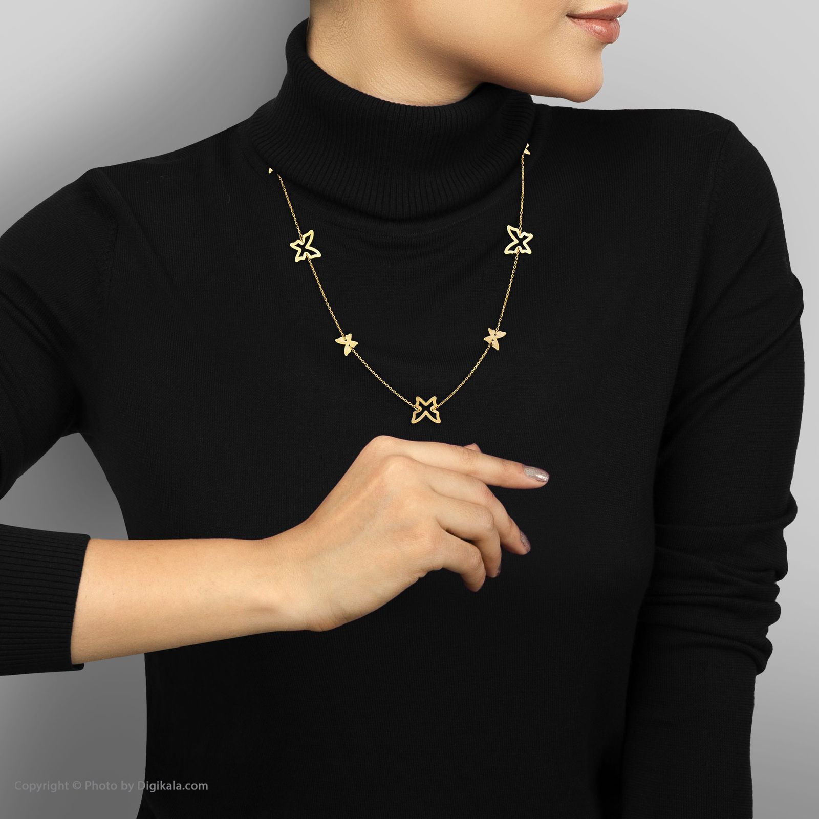 گردنبند طلا 18 عیار زنانه مایا ماهک مدل MM1375 -  - 5