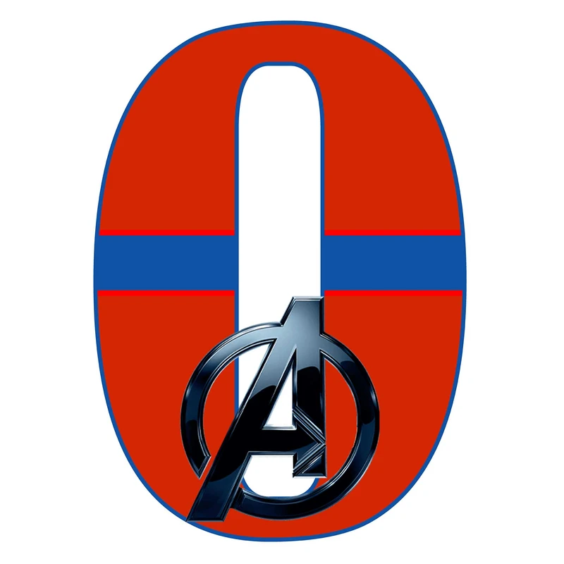 استند رومیزی مدل تولد عدد 0 طرح اونجرز کد 580