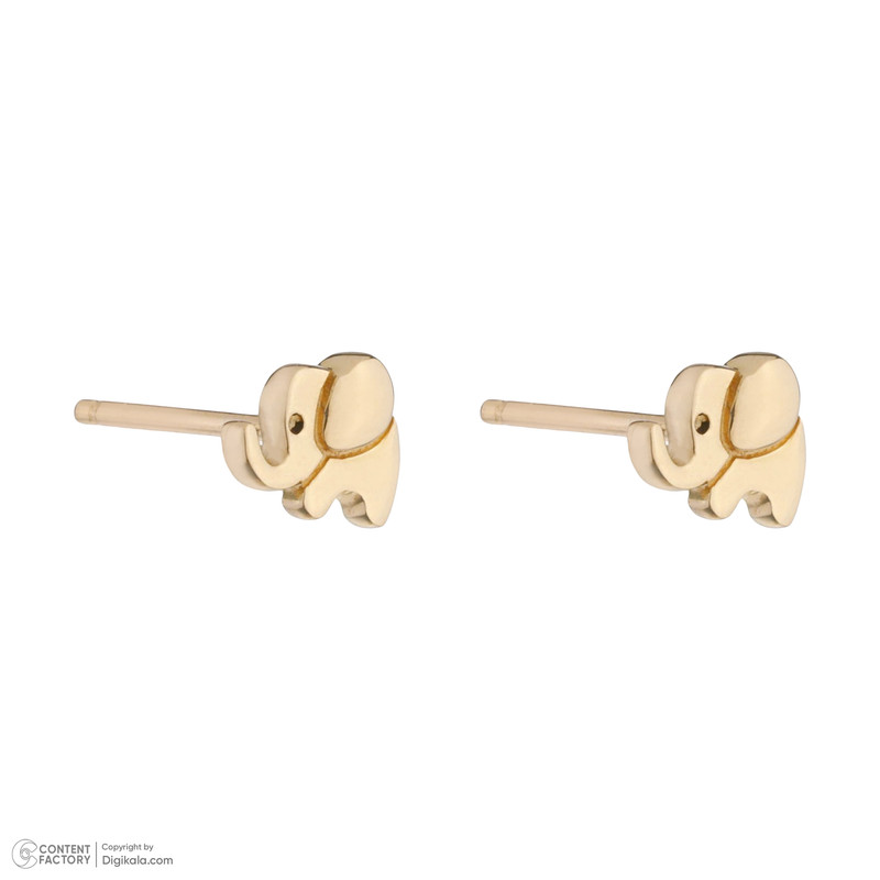 گوشواره طلا 18 عیار زنانه درریس مدل gs1539 فیل - 3