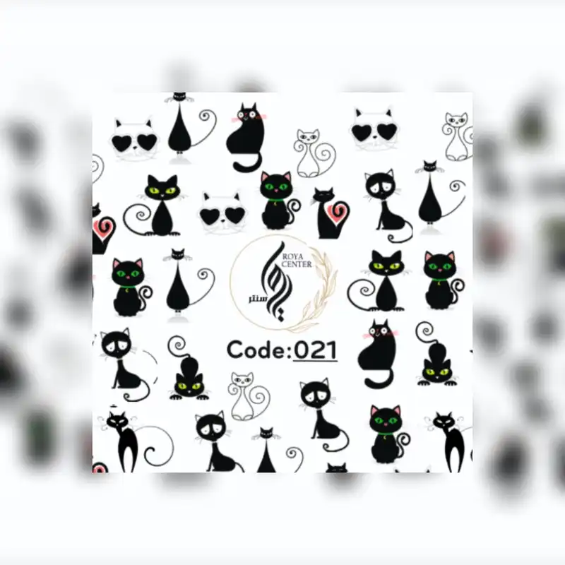 برچسب لنز ناخن مدل 021