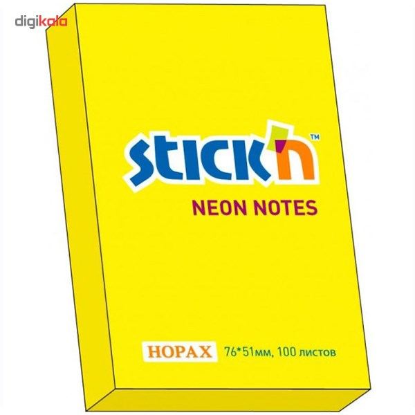 کاغذ یادداشت چسب دار هوپکس مدل Neon بسته 100 عددی