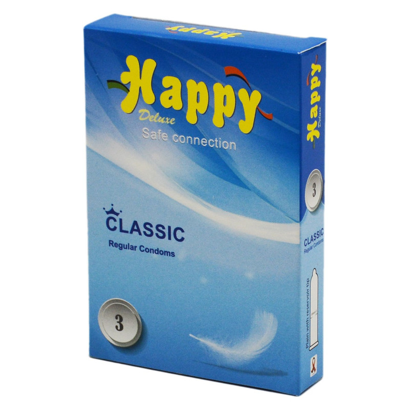 کاندوم هپی مدل کلاسیک بسته 3 عددی