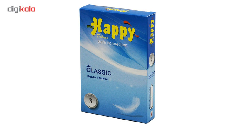 کاندوم هپی مدل کلاسیک بسته 3 عددی