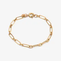 دستبند زنجیری طلا کم اجرت 18 عیار زنانه ناریا مدل M30-2