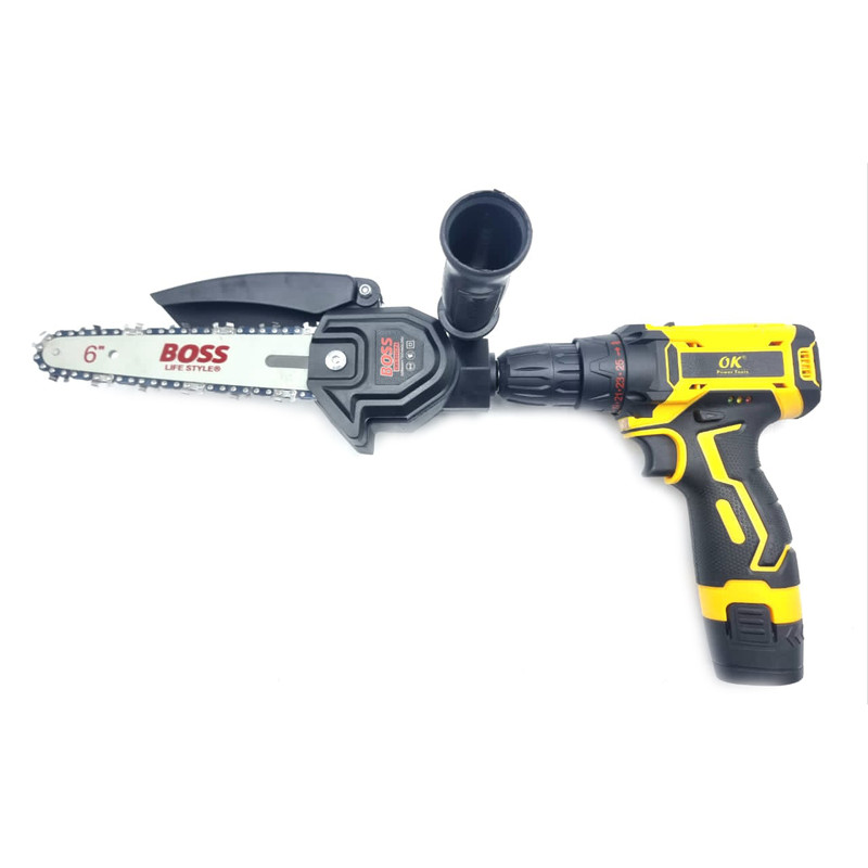 تبدیل دریل به اره زنجیری سرشاخه زن باس مدل 10CM