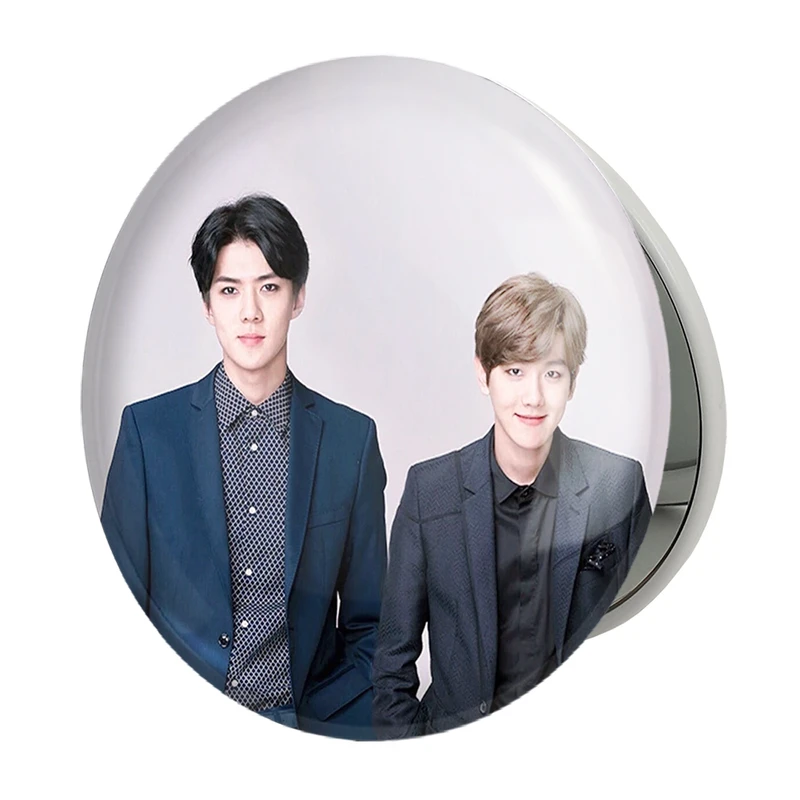 آینه جیبی خندالو طرح گروه اکسو EXO مدل تاشو کد 13570 