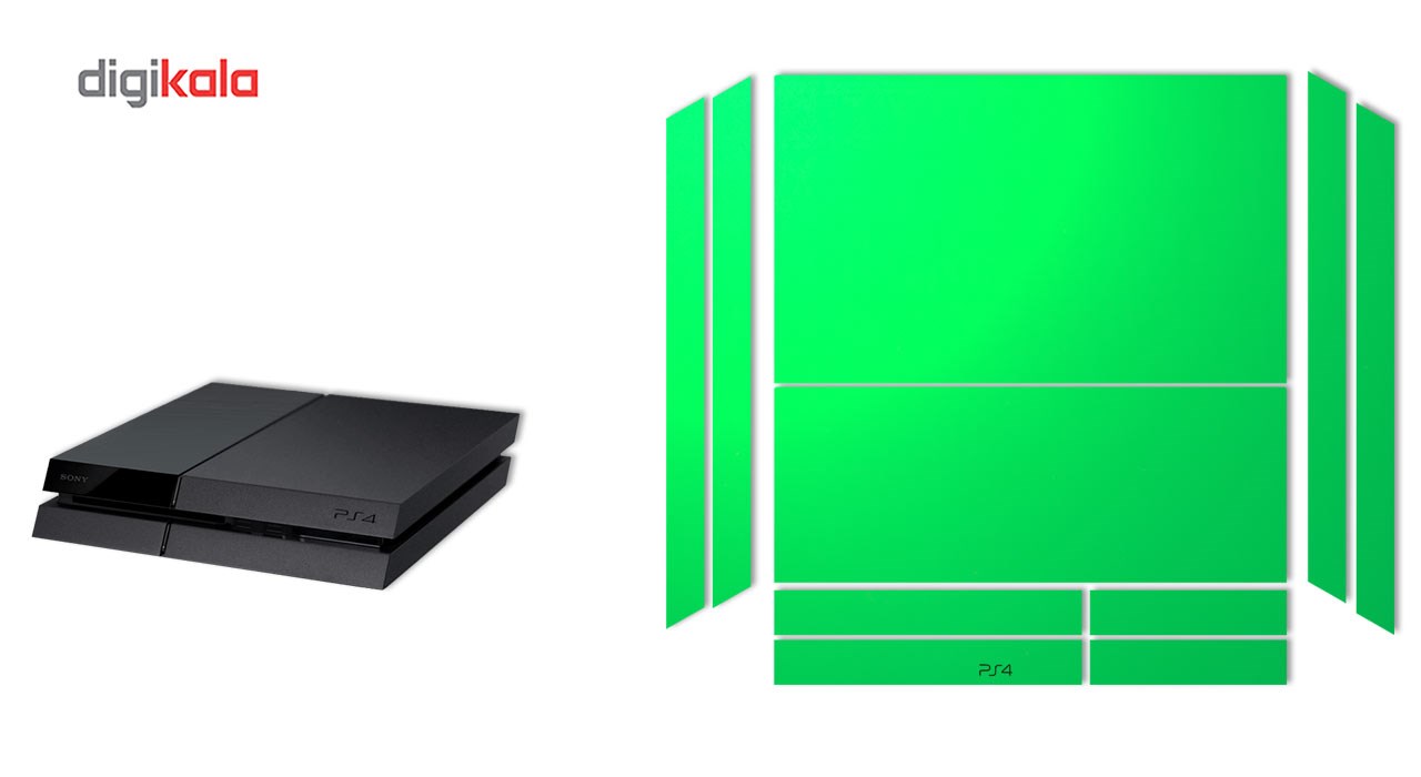 برچسب ماهوت مدل Green Color Special مناسب برای کنسول بازی PS4