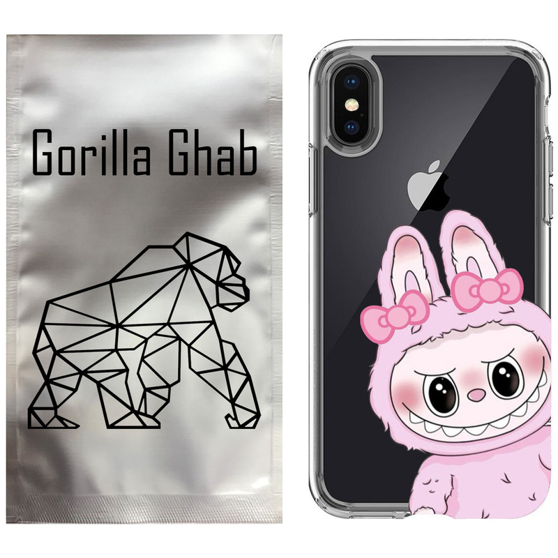کاور گوریلا قاب مدل CLG کد 118 طرح Labubu مناسب برای گوشی موبایل اپل iPhone X / XS