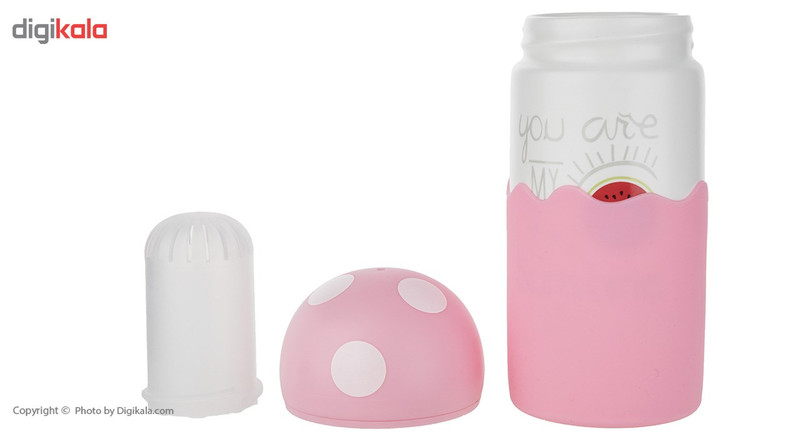 قمقمه کودک مدل Pink Mushroom گنجایش 280 میلی لیتر