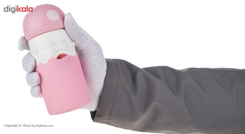 قمقمه کودک مدل Pink Mushroom گنجایش 280 میلی لیتر