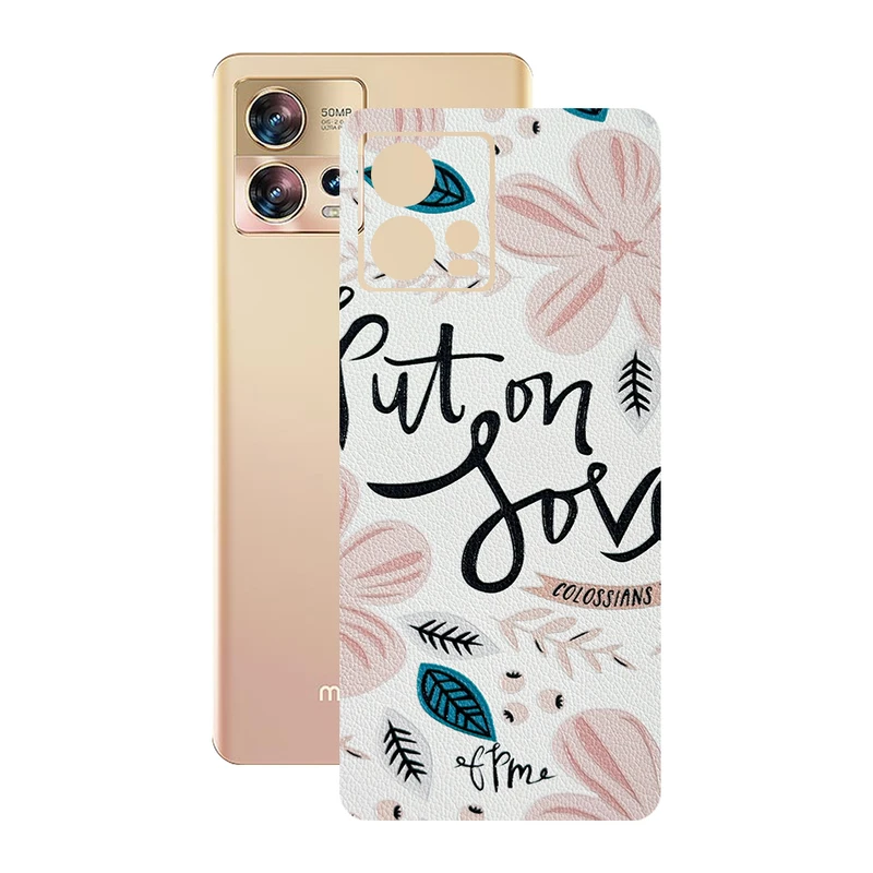 برچسب پوششی ریمکس مدل Leth طرح put on love مناسب برای گوشی موبایل موتورولا Edge 30 Fusion